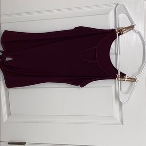 Burgundy tank top